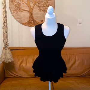 Carmen Marc Valvo peplum top